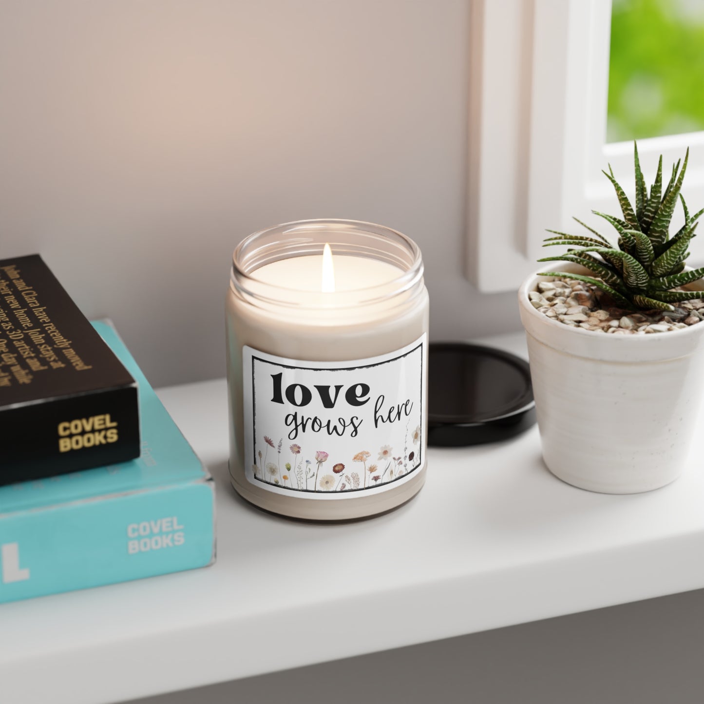Love Grows Here Scented Soy Candle