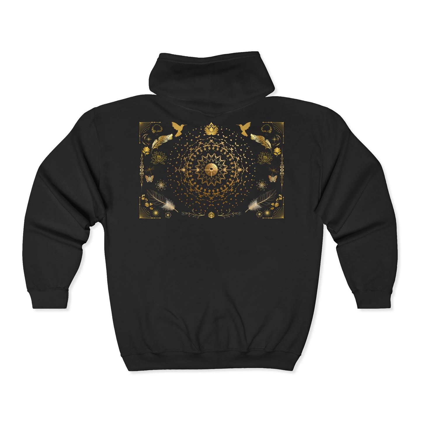 Floral Print Zip Hoodie - Cozy Unisex Sweatshirt for Nature Lovers, Gift for Her, Casual Wear, Outdoor Activities, Spring Fashion
