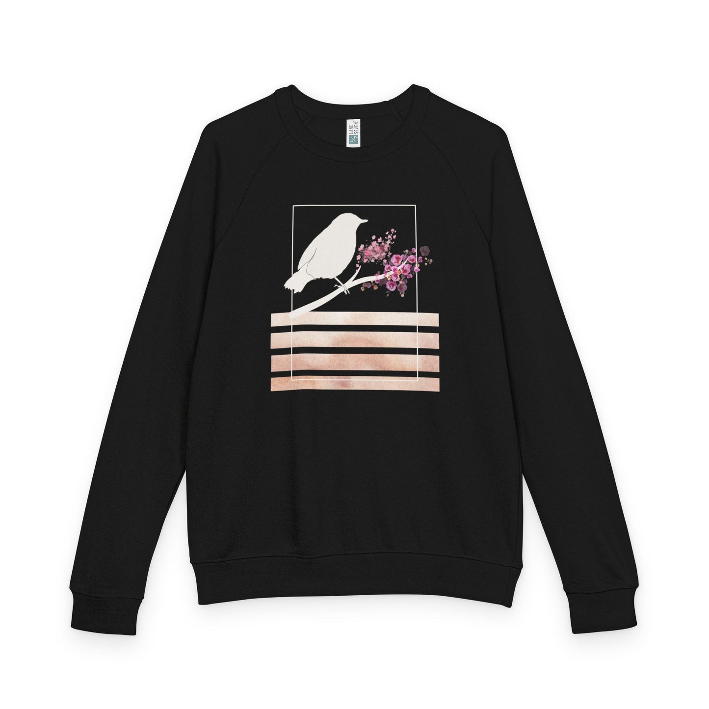 Floral Ribbed Crewneck Sweatshirt - Cozy Casual Wear, Gift for Her, Everyday Style, Spring Fashion, Flower Design