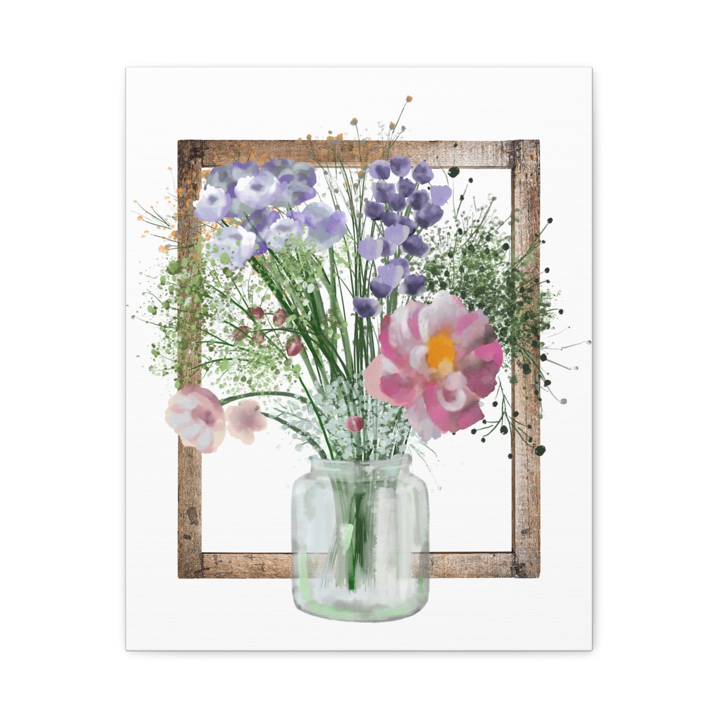 Chic Floral Wall Art Print, Fashion Illustration Canvas, Stylish Home Decor, Gift for Her, Bedroom Decor, Art for New Home