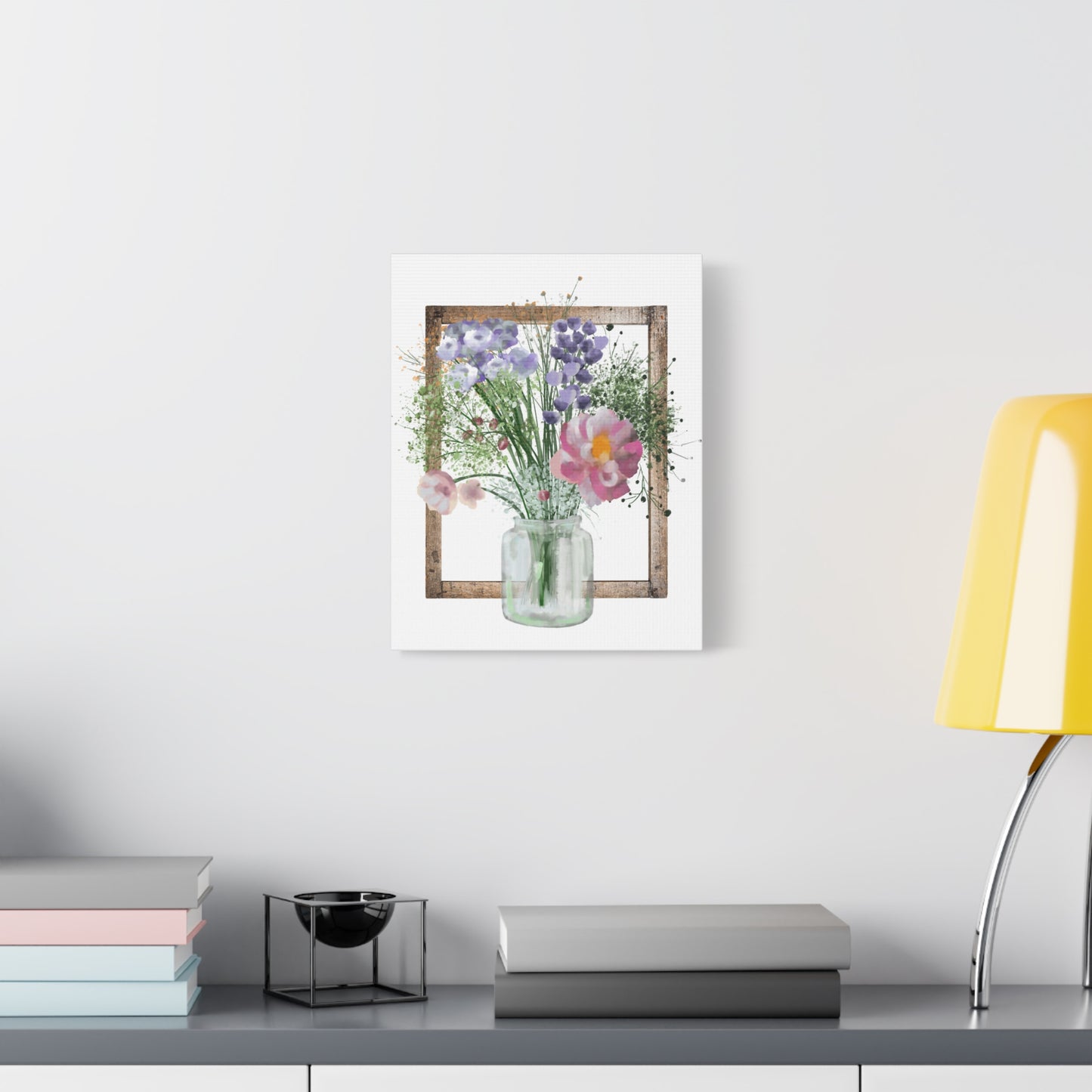Chic Floral Wall Art Print, Fashion Illustration Canvas, Stylish Home Decor, Gift for Her, Bedroom Decor, Art for New Home