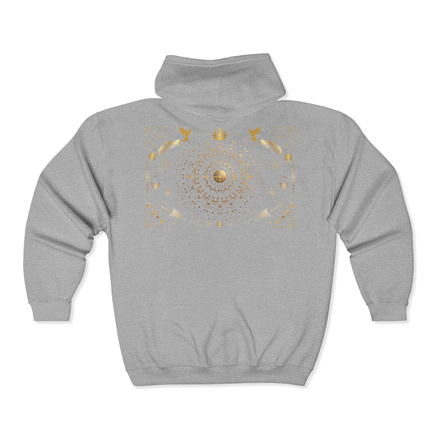 Floral Print Zip Hoodie - Cozy Unisex Sweatshirt for Nature Lovers, Gift for Her, Casual Wear, Outdoor Activities, Spring Fashion