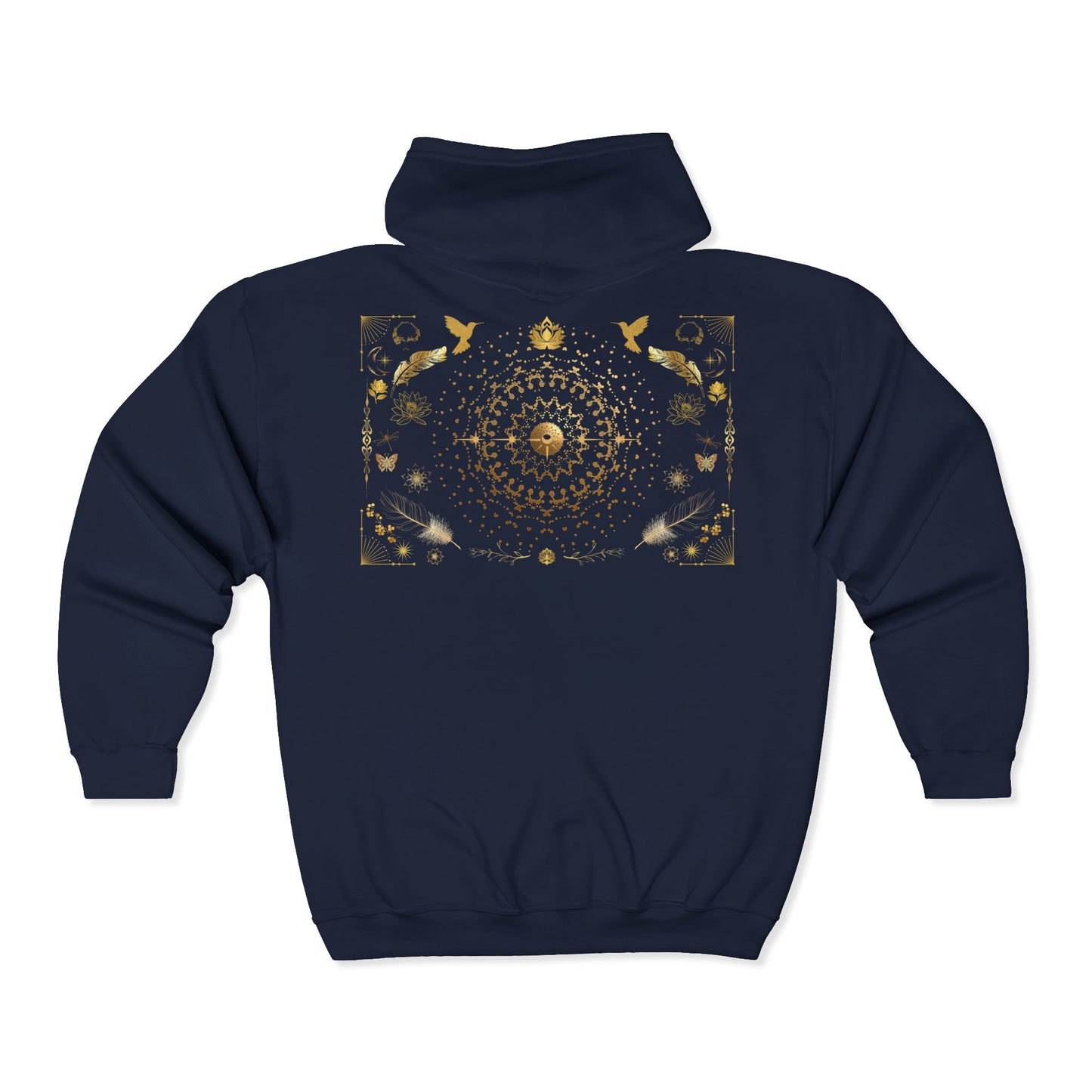 Floral Print Zip Hoodie - Cozy Unisex Sweatshirt for Nature Lovers, Gift for Her, Casual Wear, Outdoor Activities, Spring Fashion