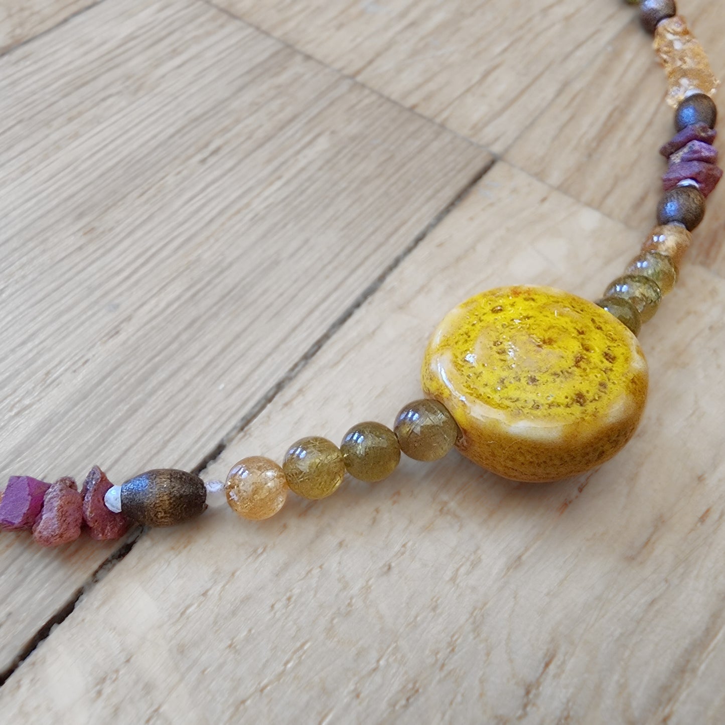 Pumpkin Pie Necklace (16"-18")