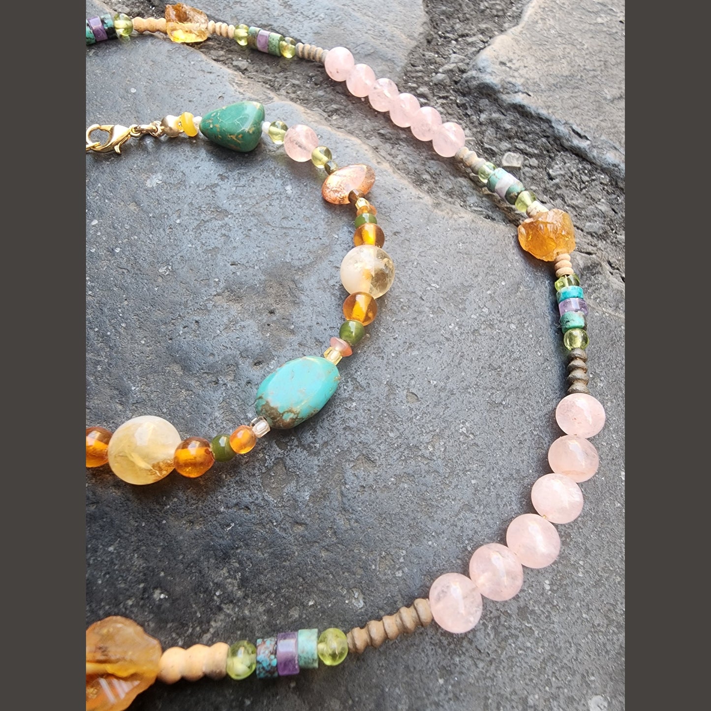 Cactus Flower Necklace (14in-15in)