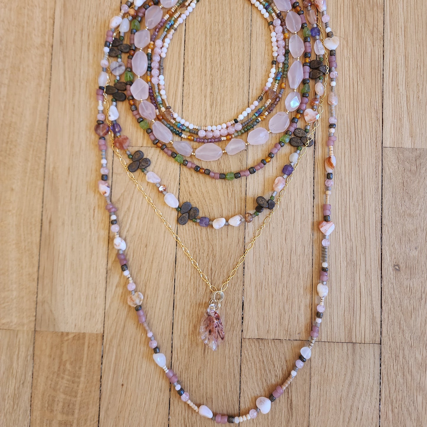 Cactus Flower Necklace (14in-15in)