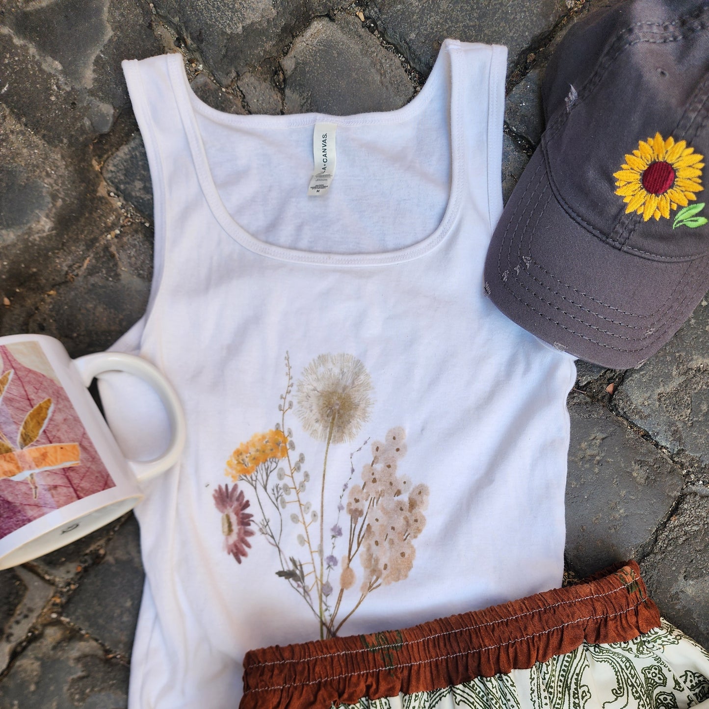 Distressed Sunflower Hat
