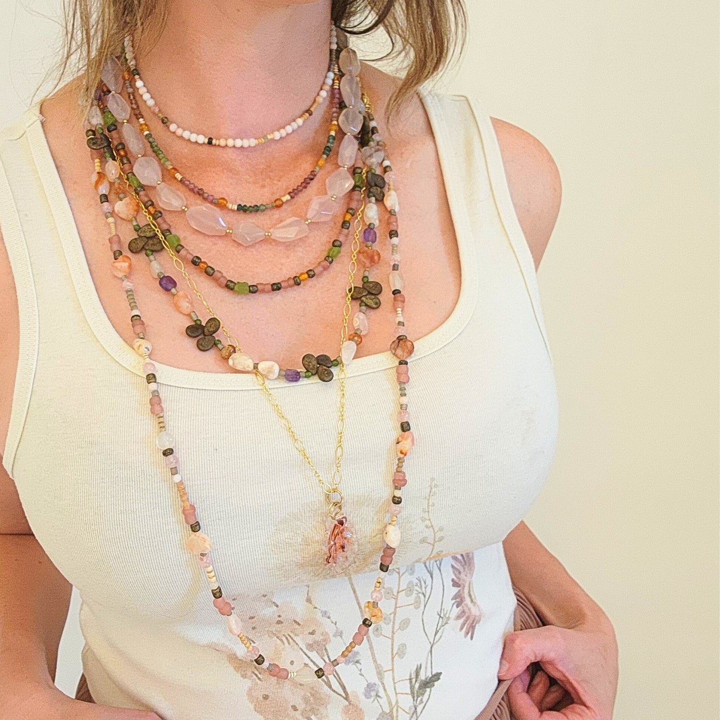 Pocket Full Of Petals Necklace (28in / Adjustable)