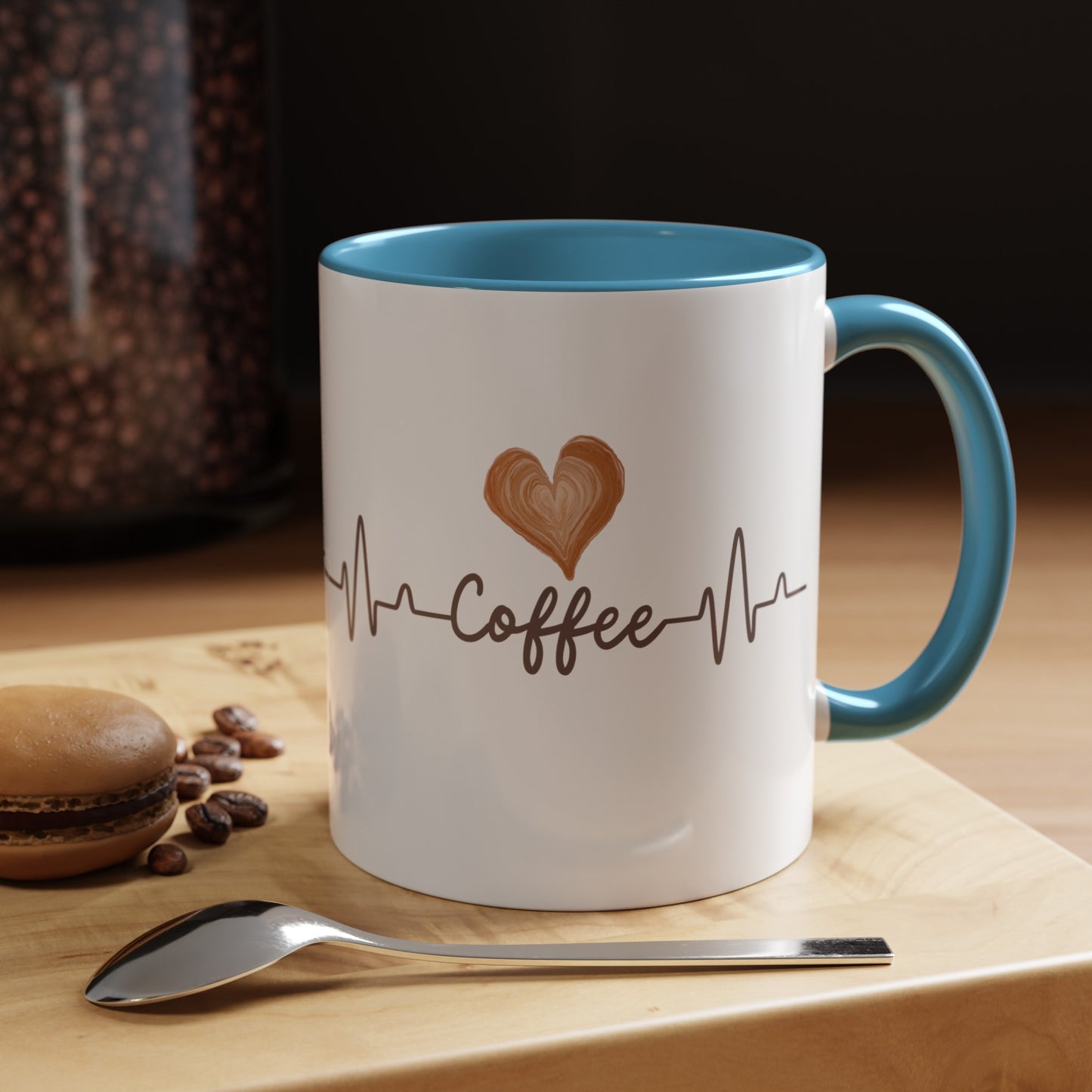 Coffee Heartbeat Mug, 11oz