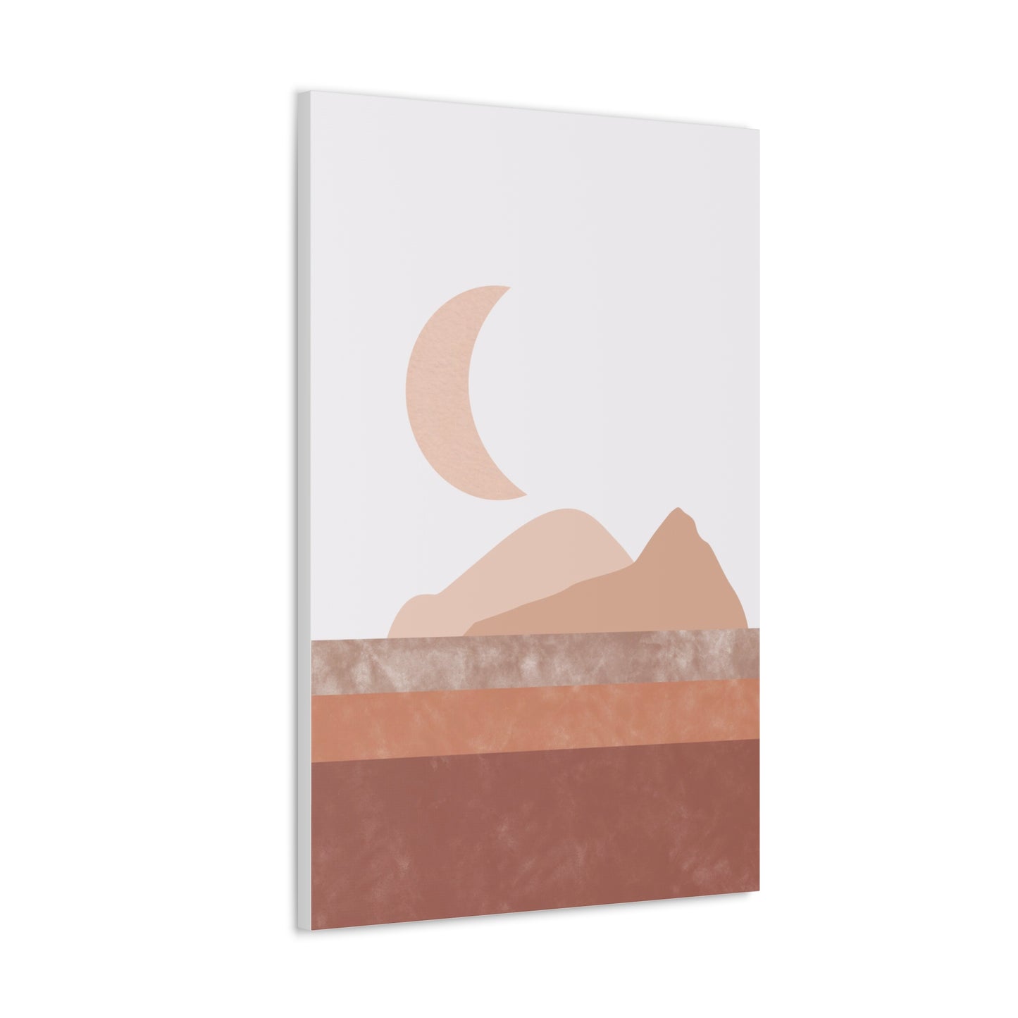 Moon And Mountains Canvas