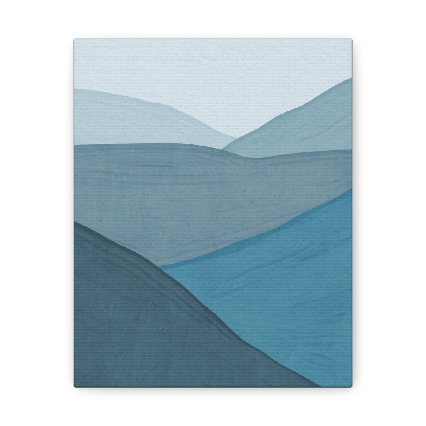 Abstract Blue Ocean Canvas