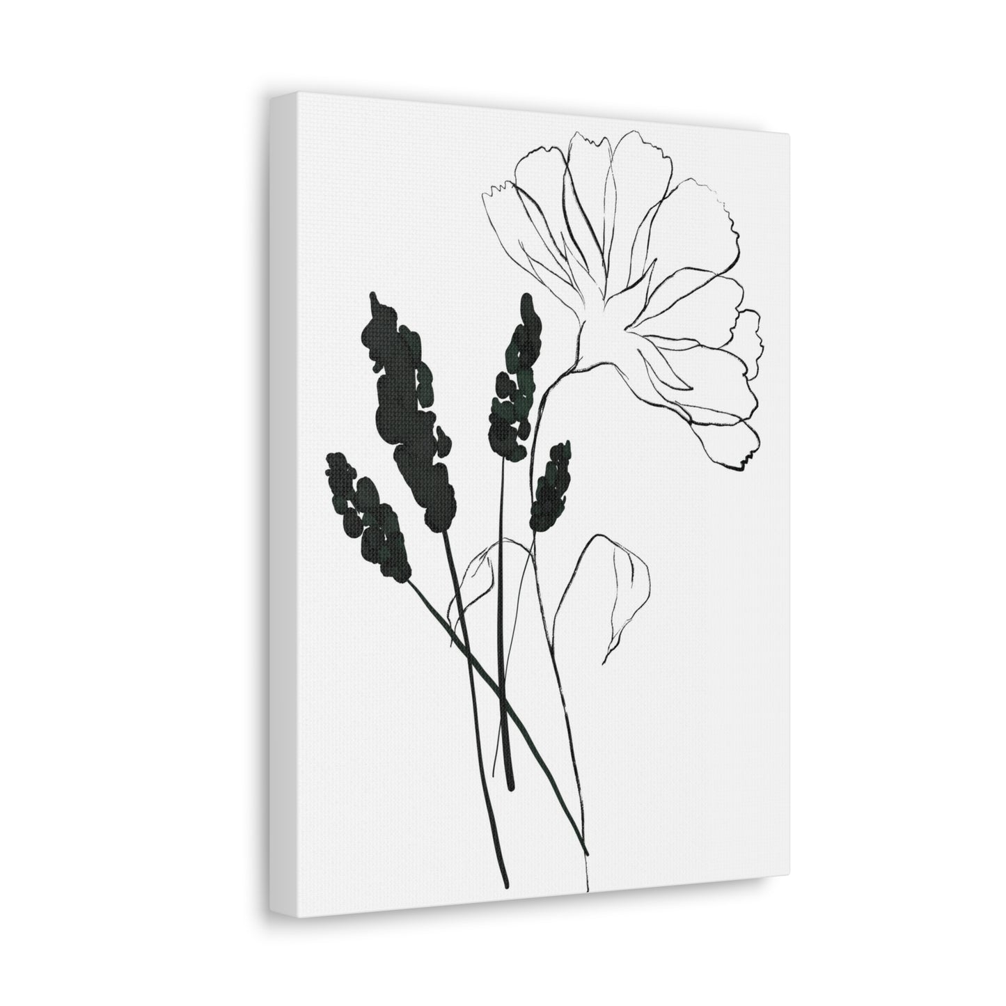 Minimalist Flower Canvas