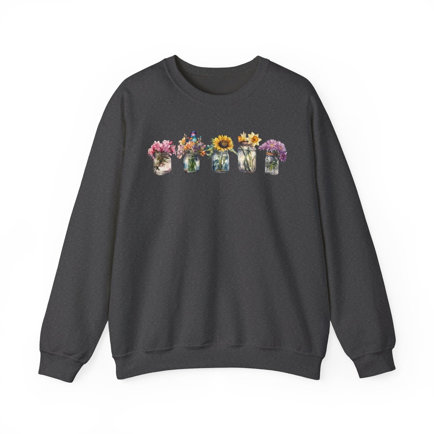 Floral Crewneck Sweatshirt - Cozy Gift for Nature Lovers, Comfortable Warmth for Fall, Spring Fashion, Ideal for Casual Outings, [...]