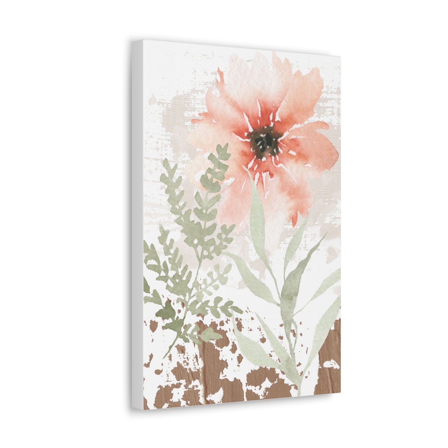 Rustic Farmhouse Floral Canvas