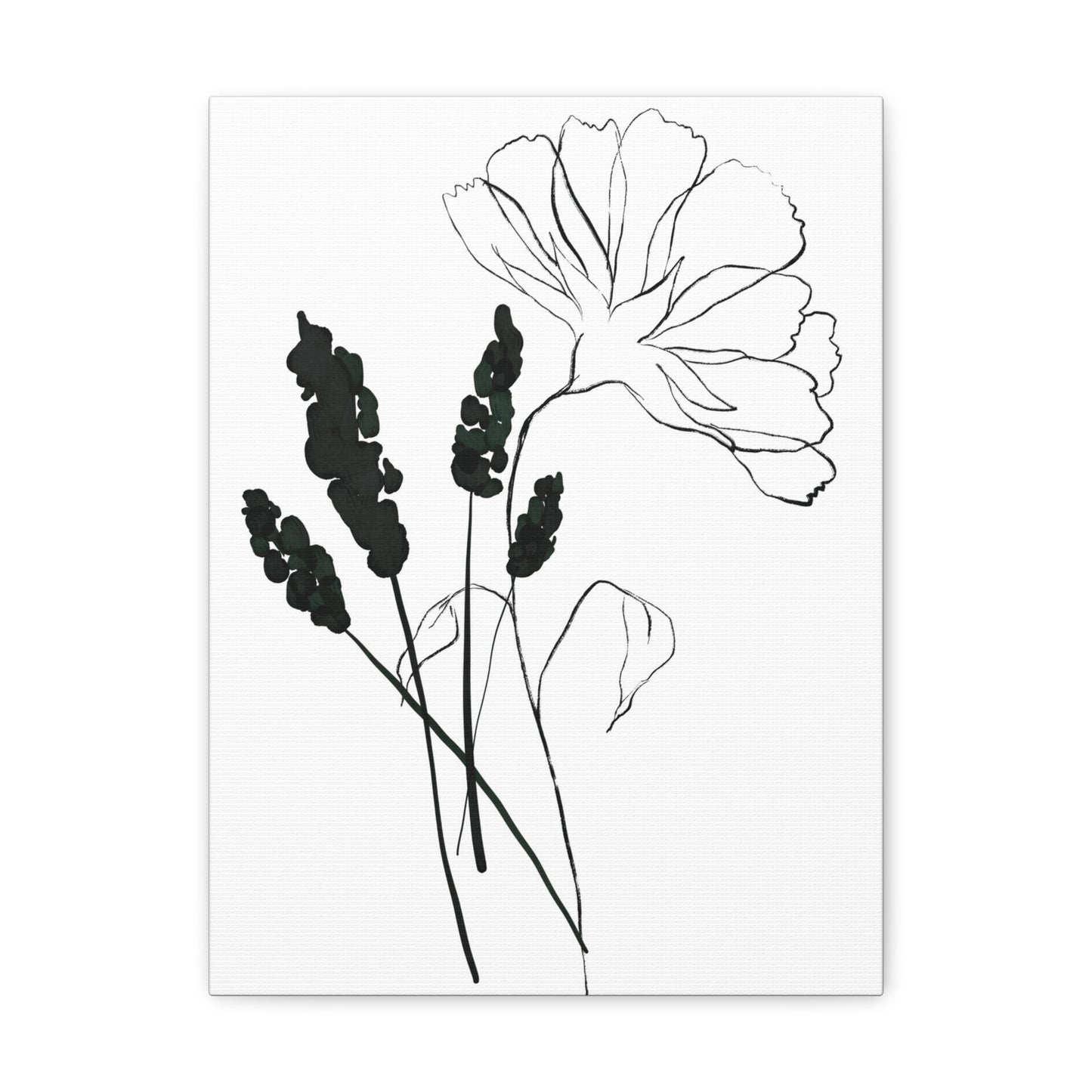 Minimalist Flower Canvas