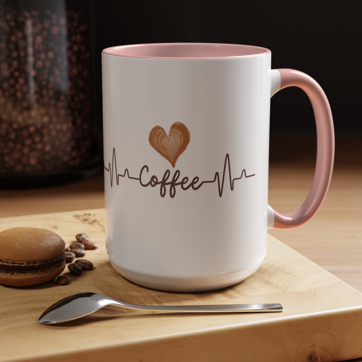 Coffee Heartbeat Mug, 11oz