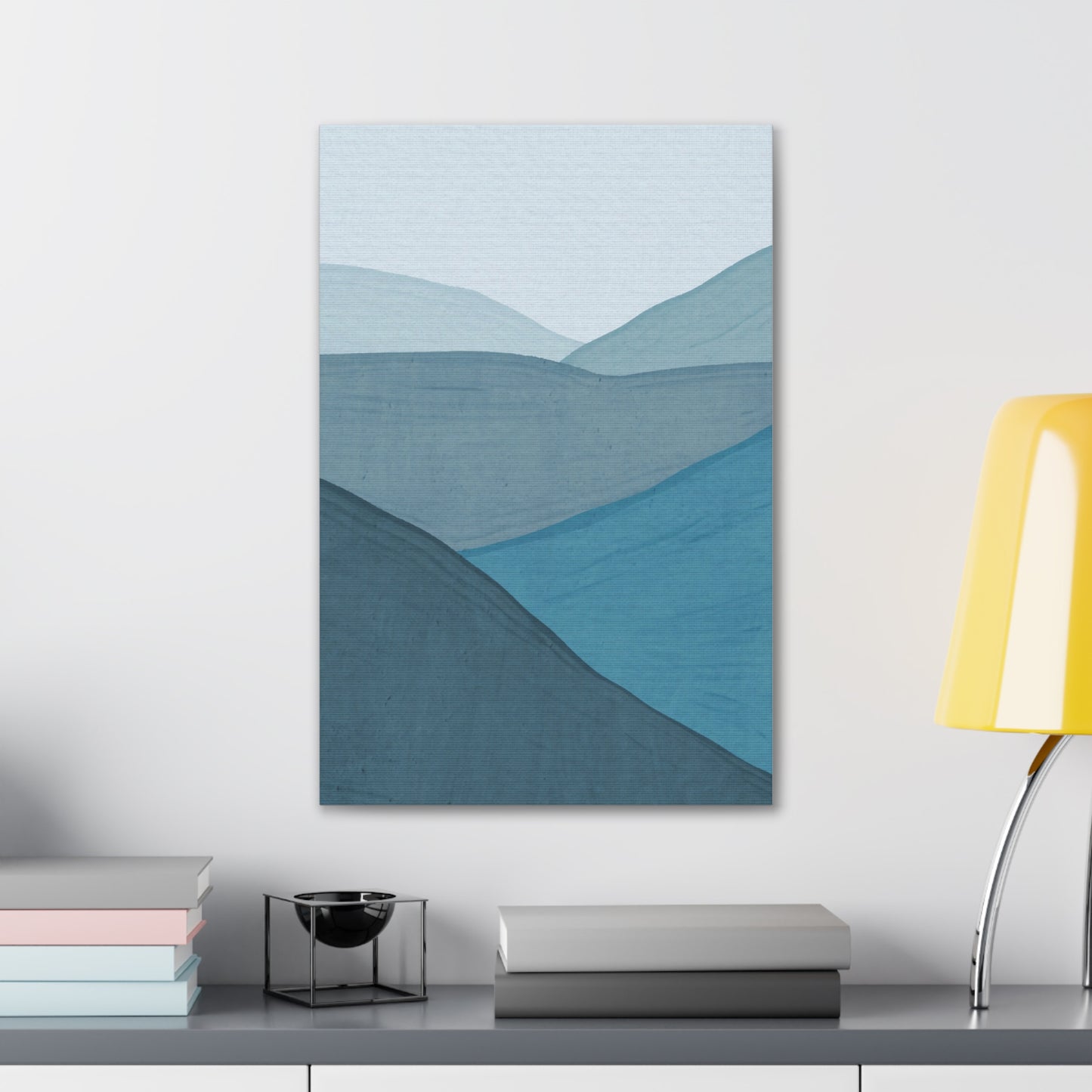 Abstract Blue Ocean Canvas