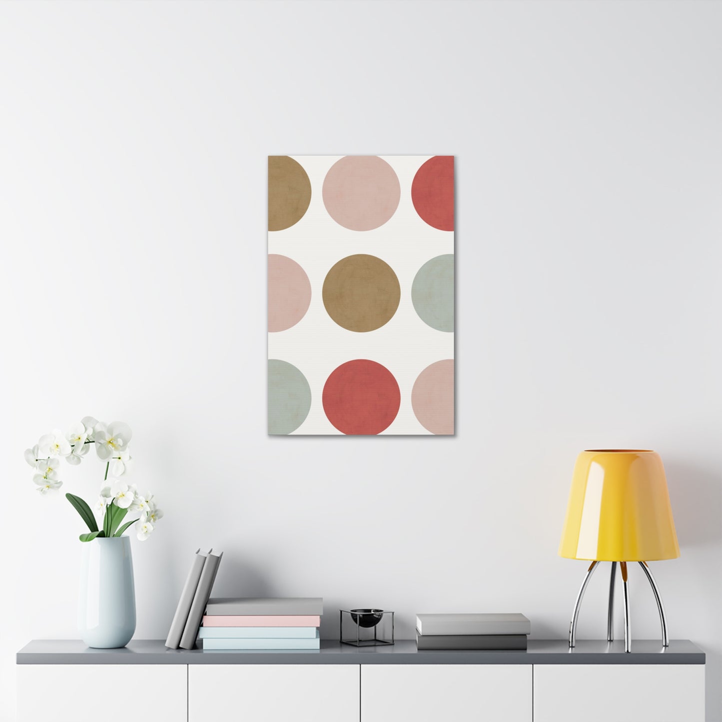 Earth Toned Dots Canvas