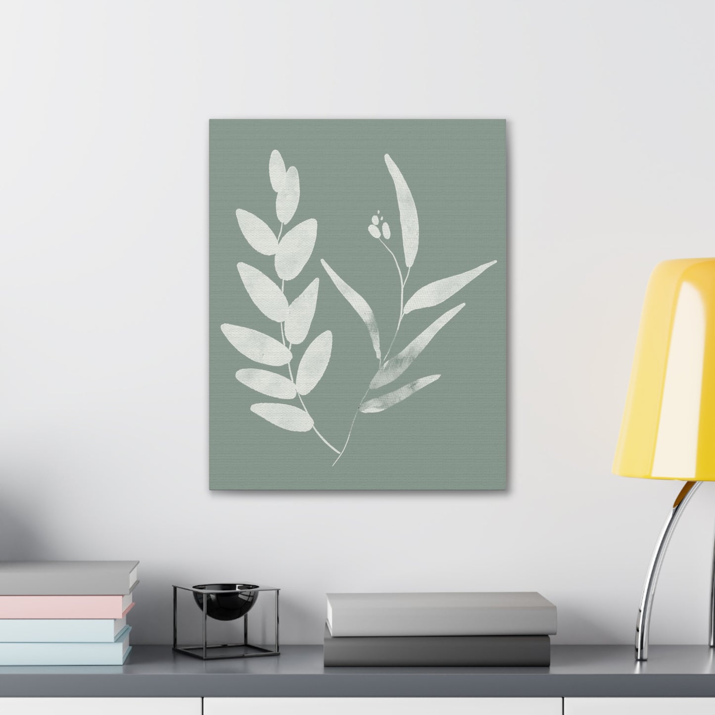 Chalky Green Plant Canvas