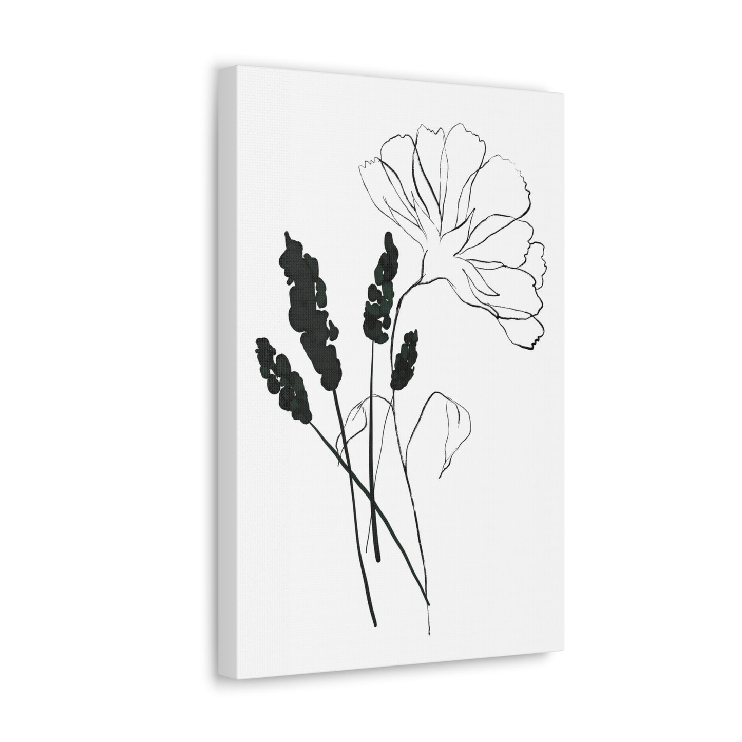 Minimalist Flower Canvas