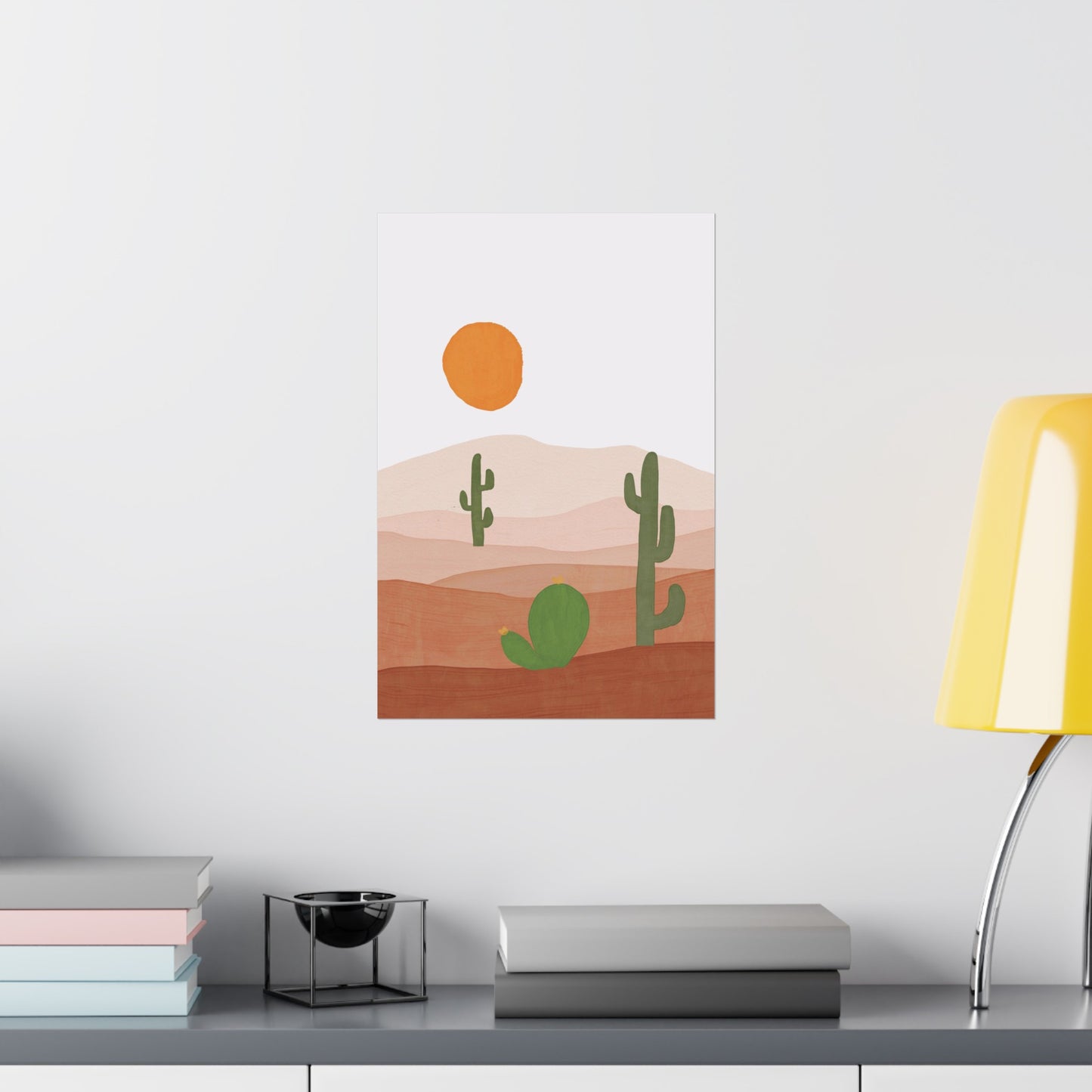 Southwestern Cactus Art Print (frame not included)