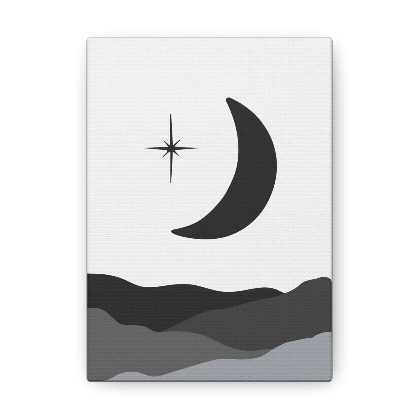 Moon and Clouds Canvas