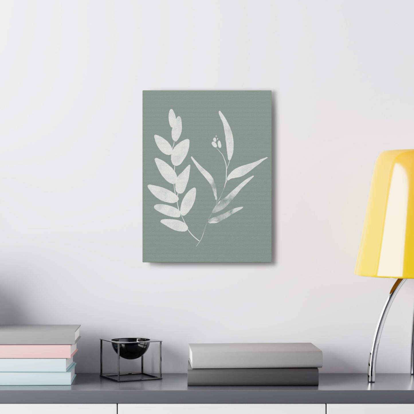 Chalky Green Plant Canvas