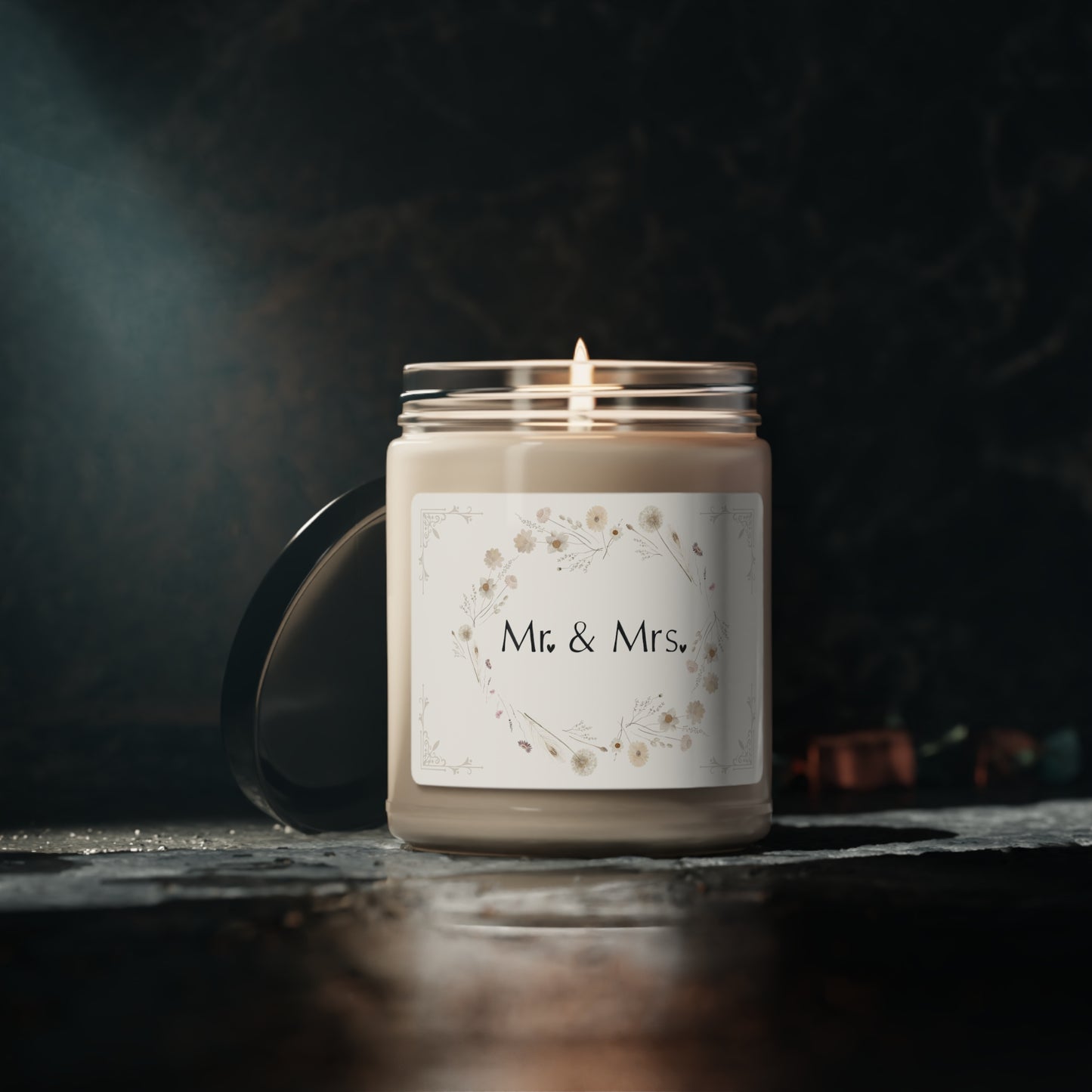 Mr. and Mrs. Scented Soy Candle