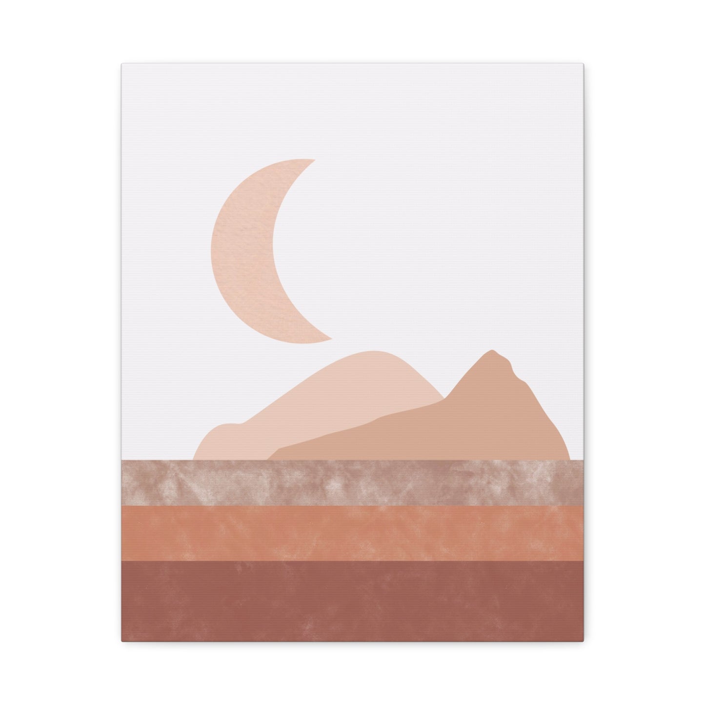 Moon And Mountains Canvas