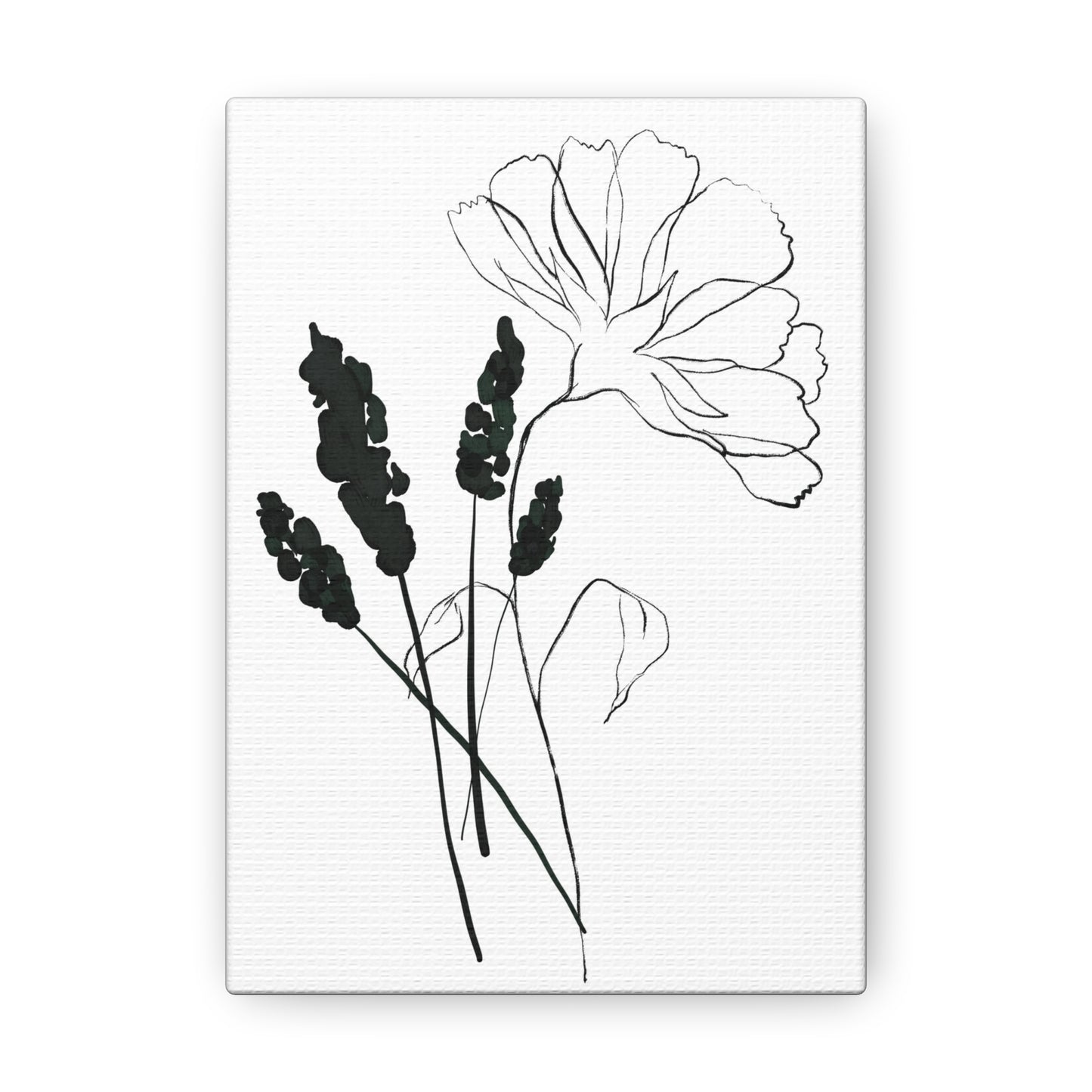 Minimalist Flower Canvas