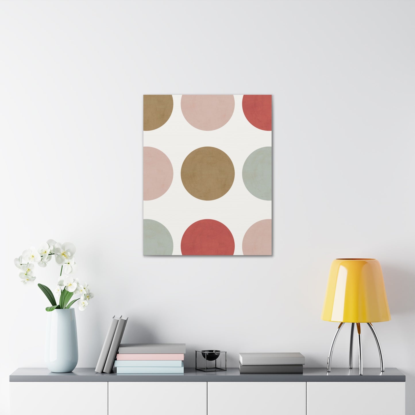 Earth Toned Dots Canvas