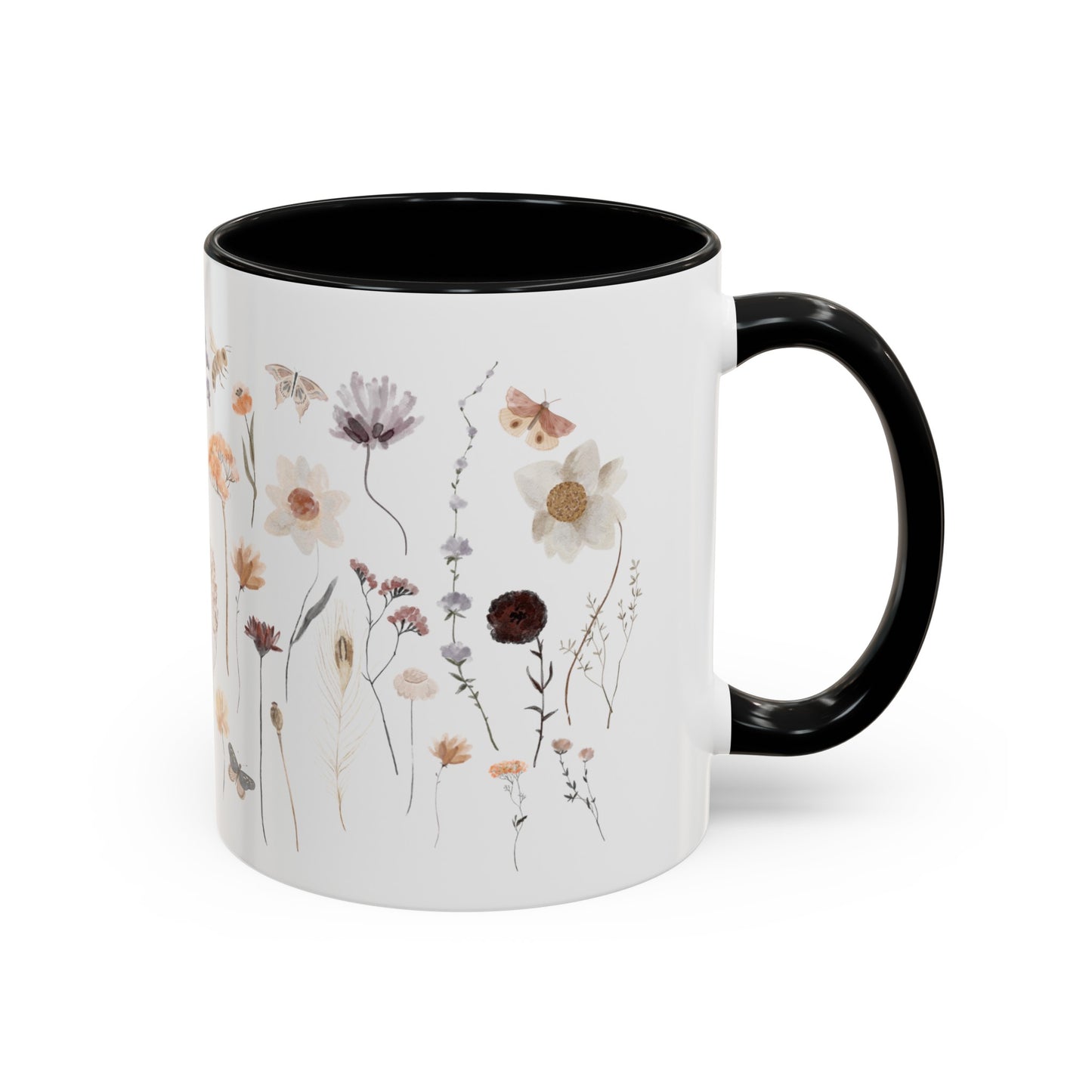 Bee Butterfly Flower Mug