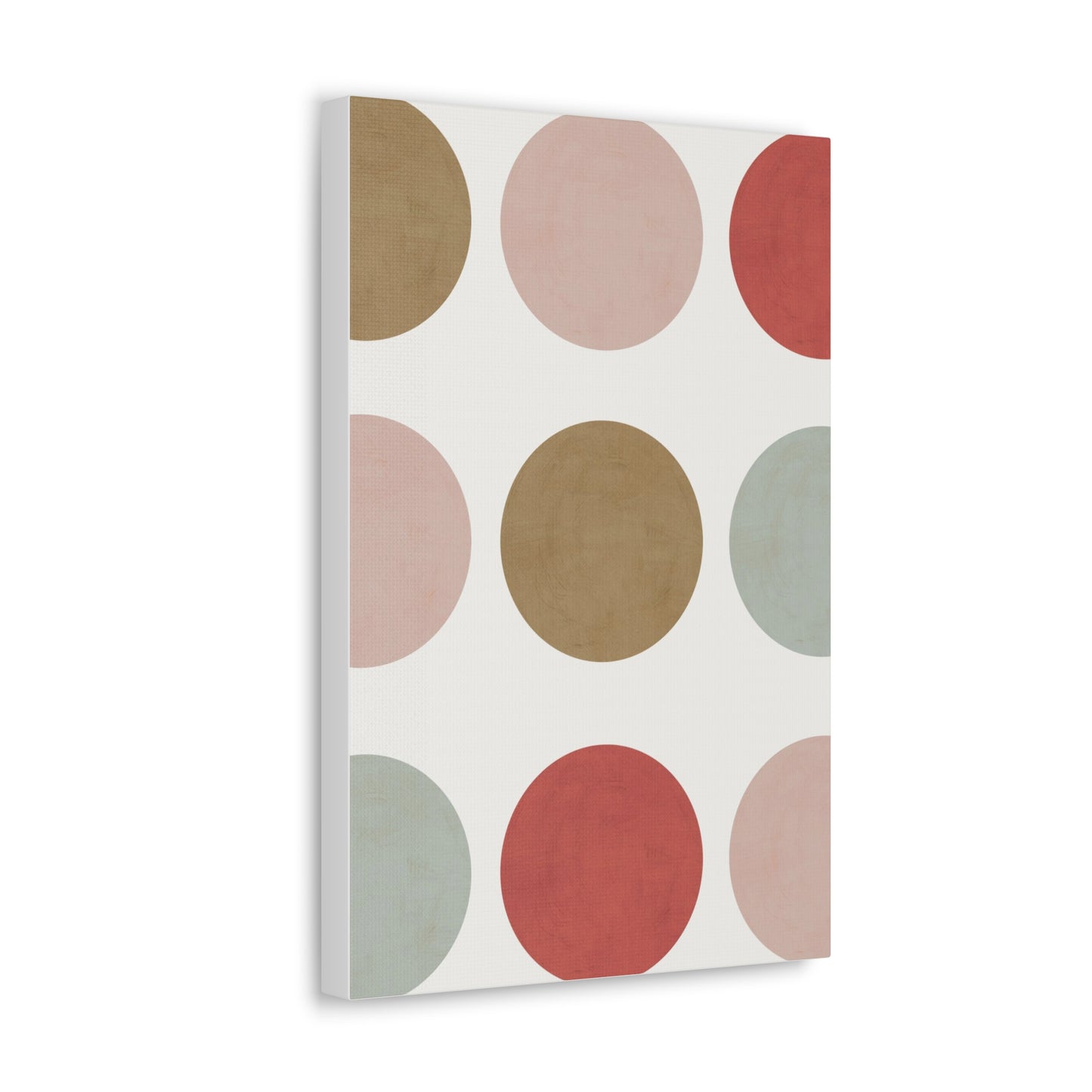 Earth Toned Dots Canvas