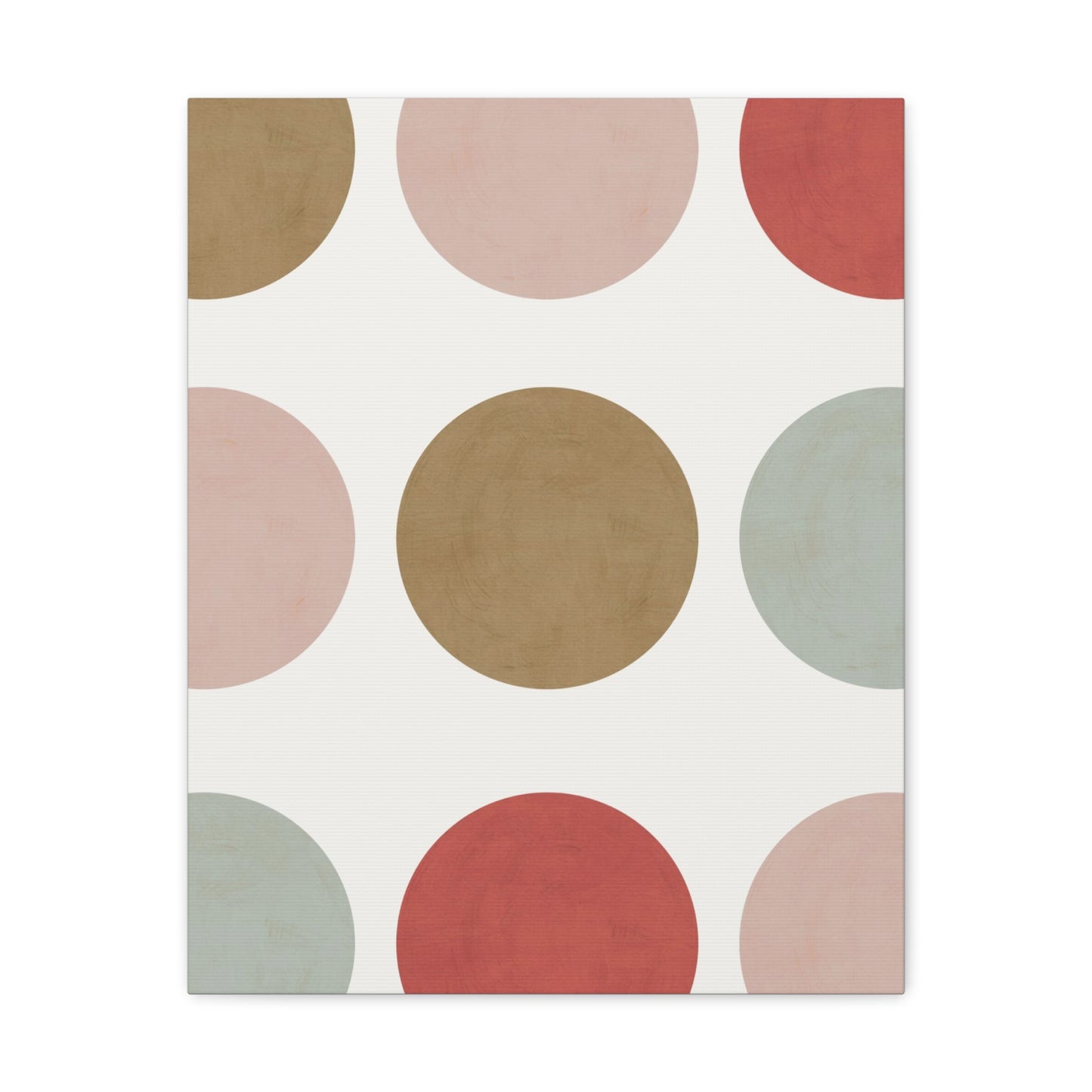 Earth Toned Dots Canvas