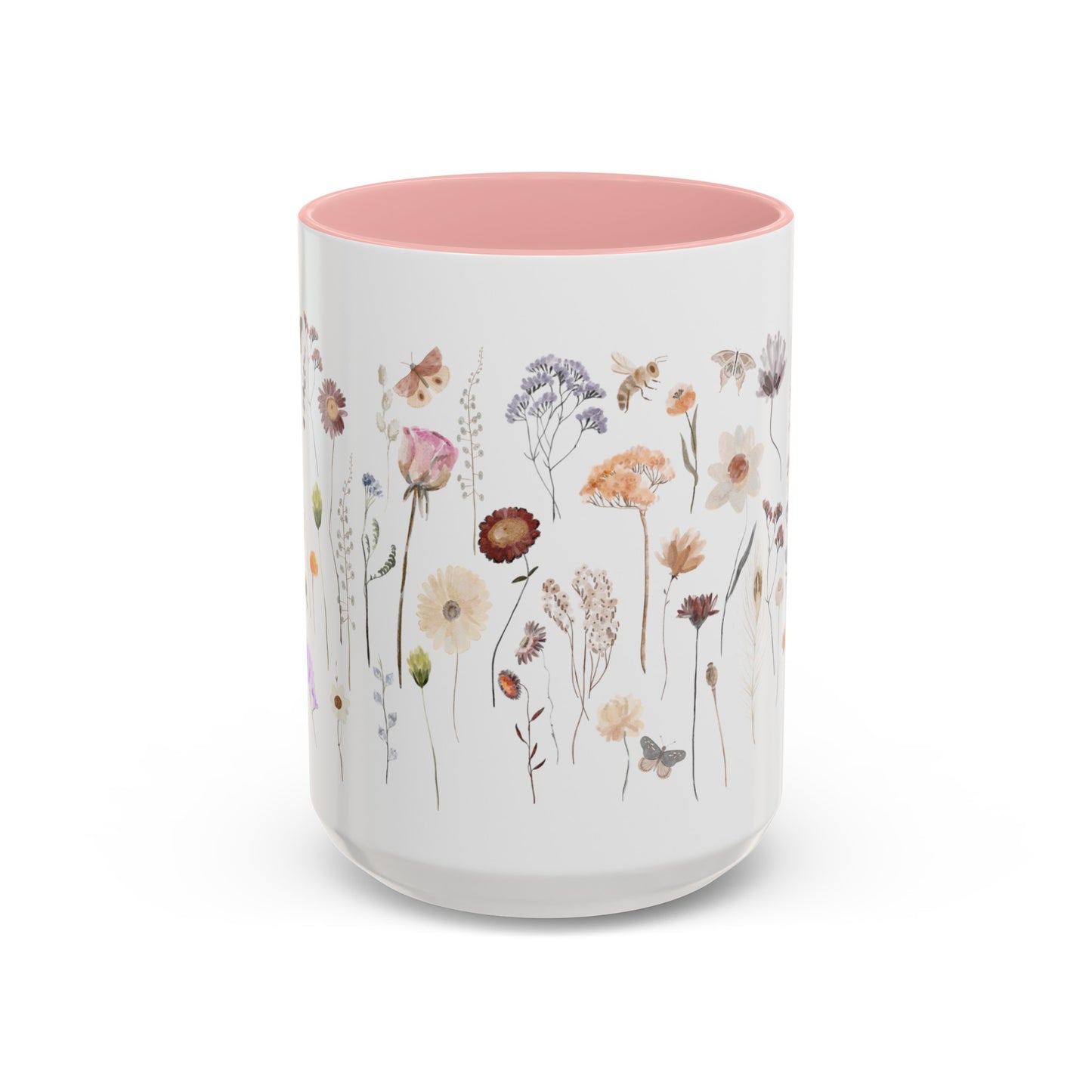 Bee Butterfly Flower Mug