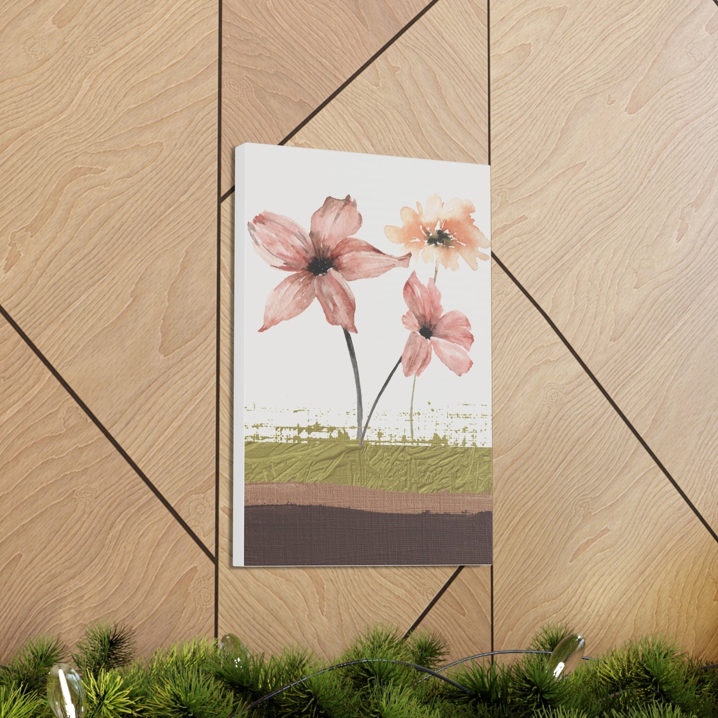 Abstract Flower Canvas