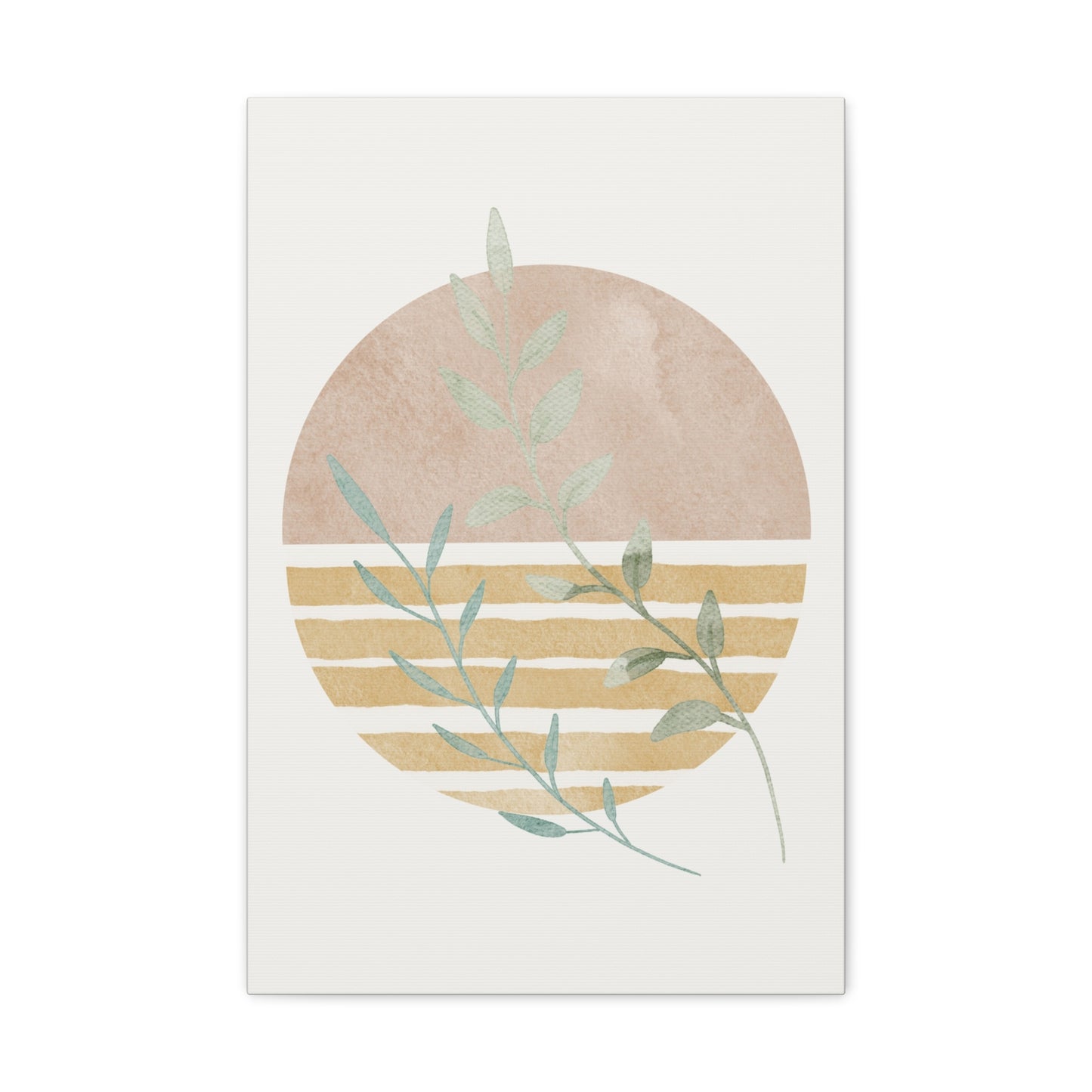 Abstract Plant Canvas