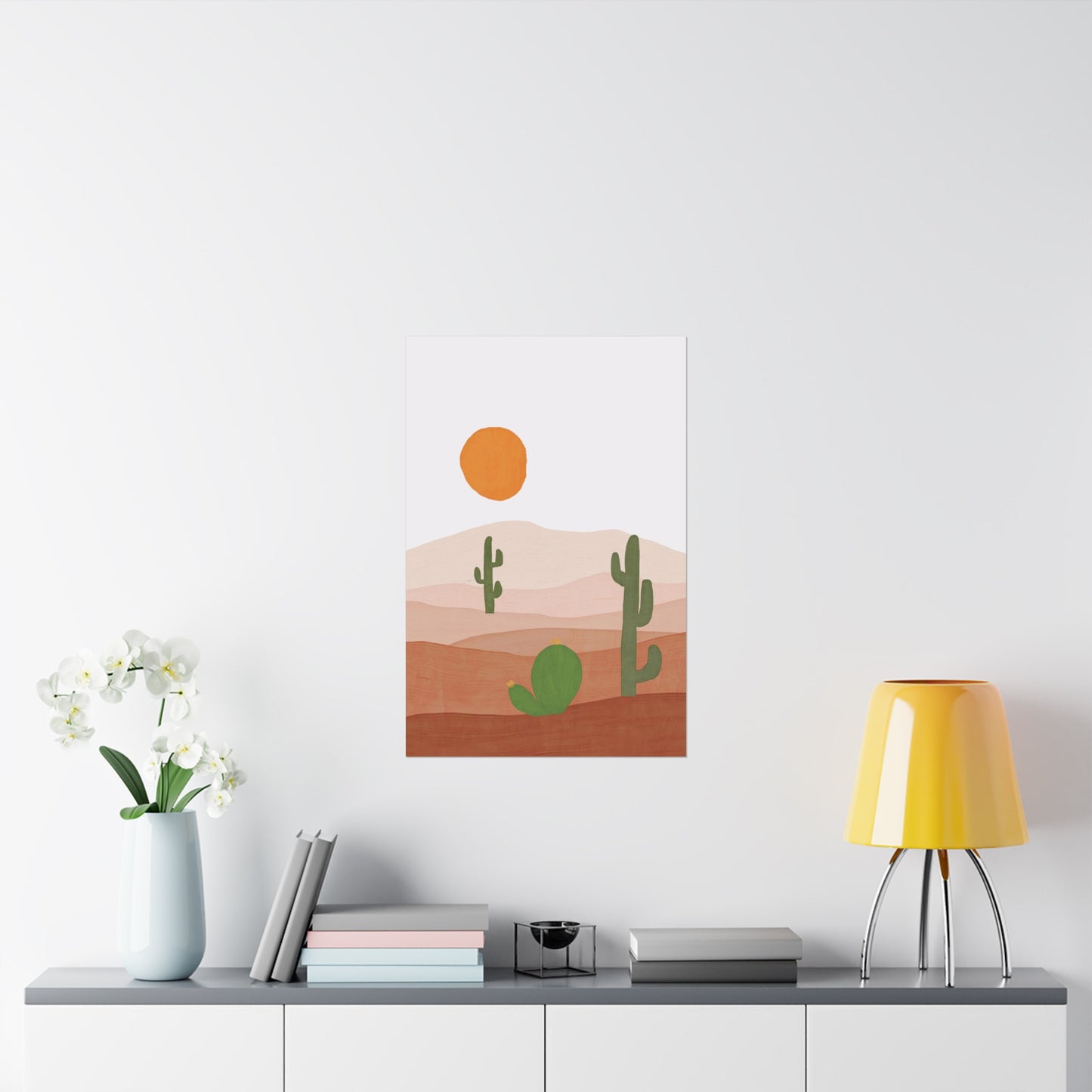 Southwestern Cactus Art Print (frame not included)