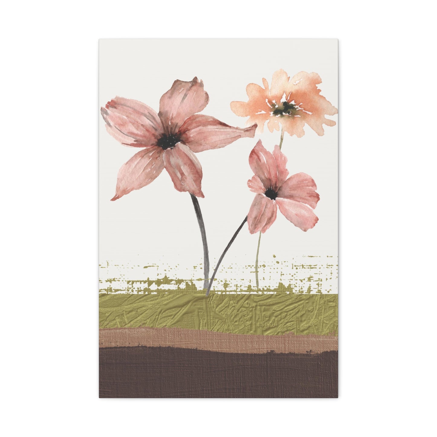 Abstract Flower Canvas