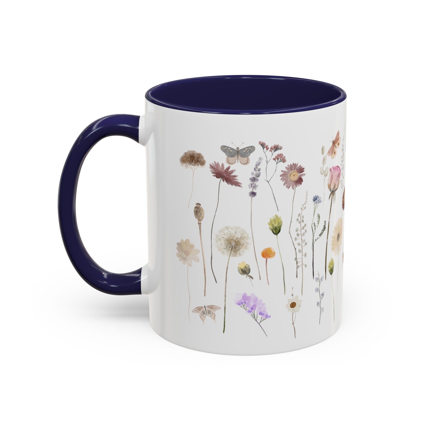 Bee Butterfly Flower Mug