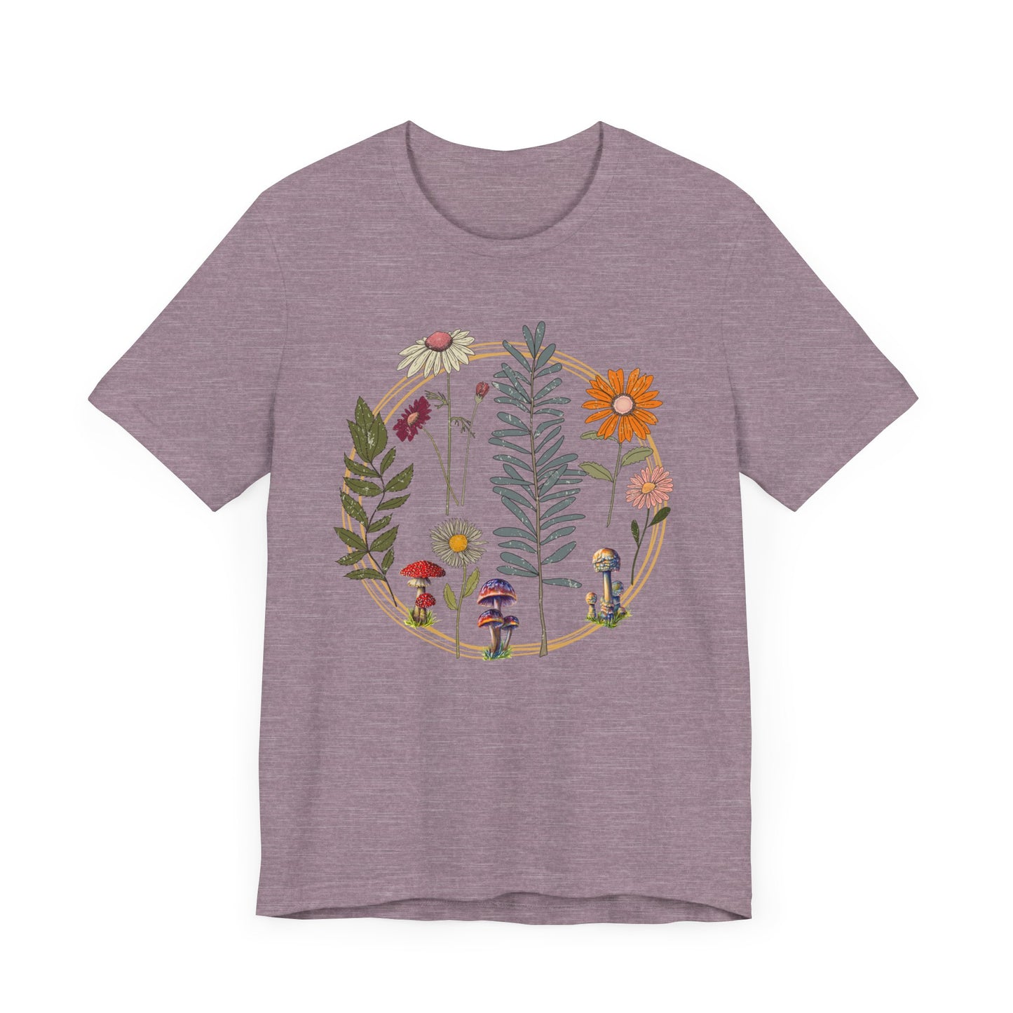 Flower and Mushroom T-Shirt