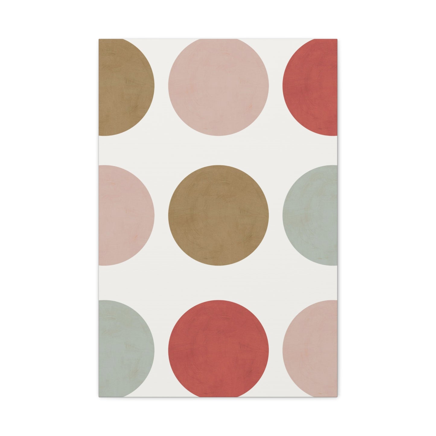 Earth Toned Dots Canvas