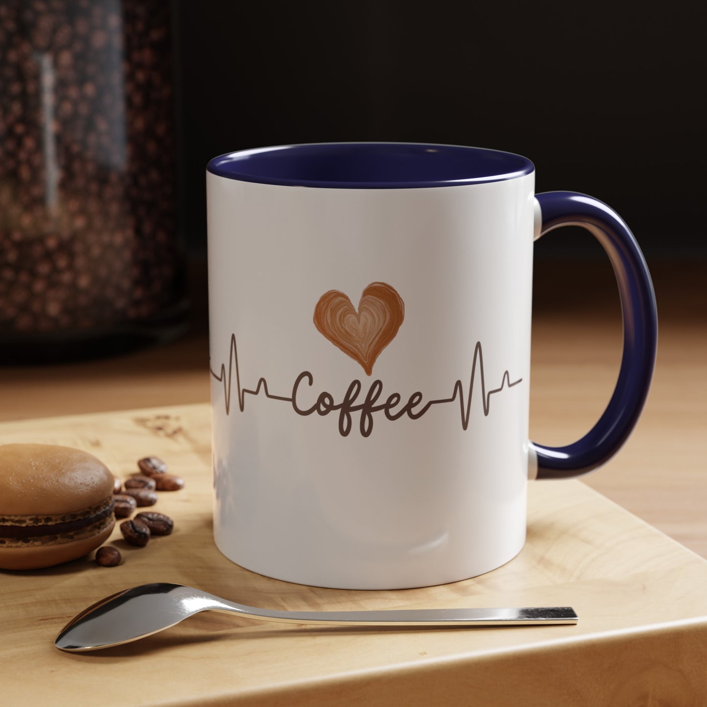 Coffee Heartbeat Mug, 11oz