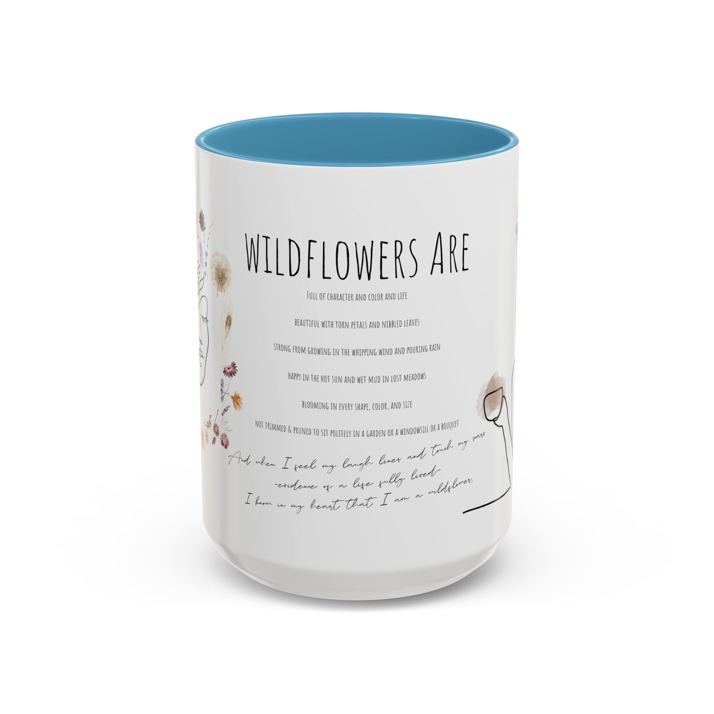 Floral Design Coffee Mug, Cozy Gift for Readers, Cute Decor for Home, Perfect for Coffee Lovers, Unique Kitchen Accessories