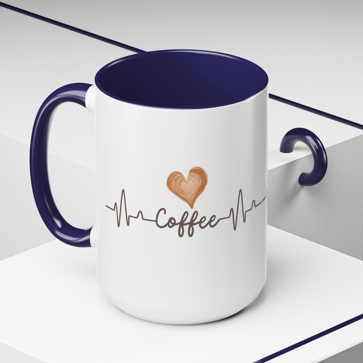 Coffee Heartbeat Mug, 11oz