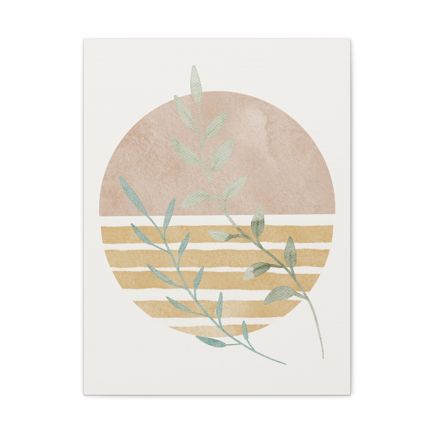 Abstract Plant Canvas