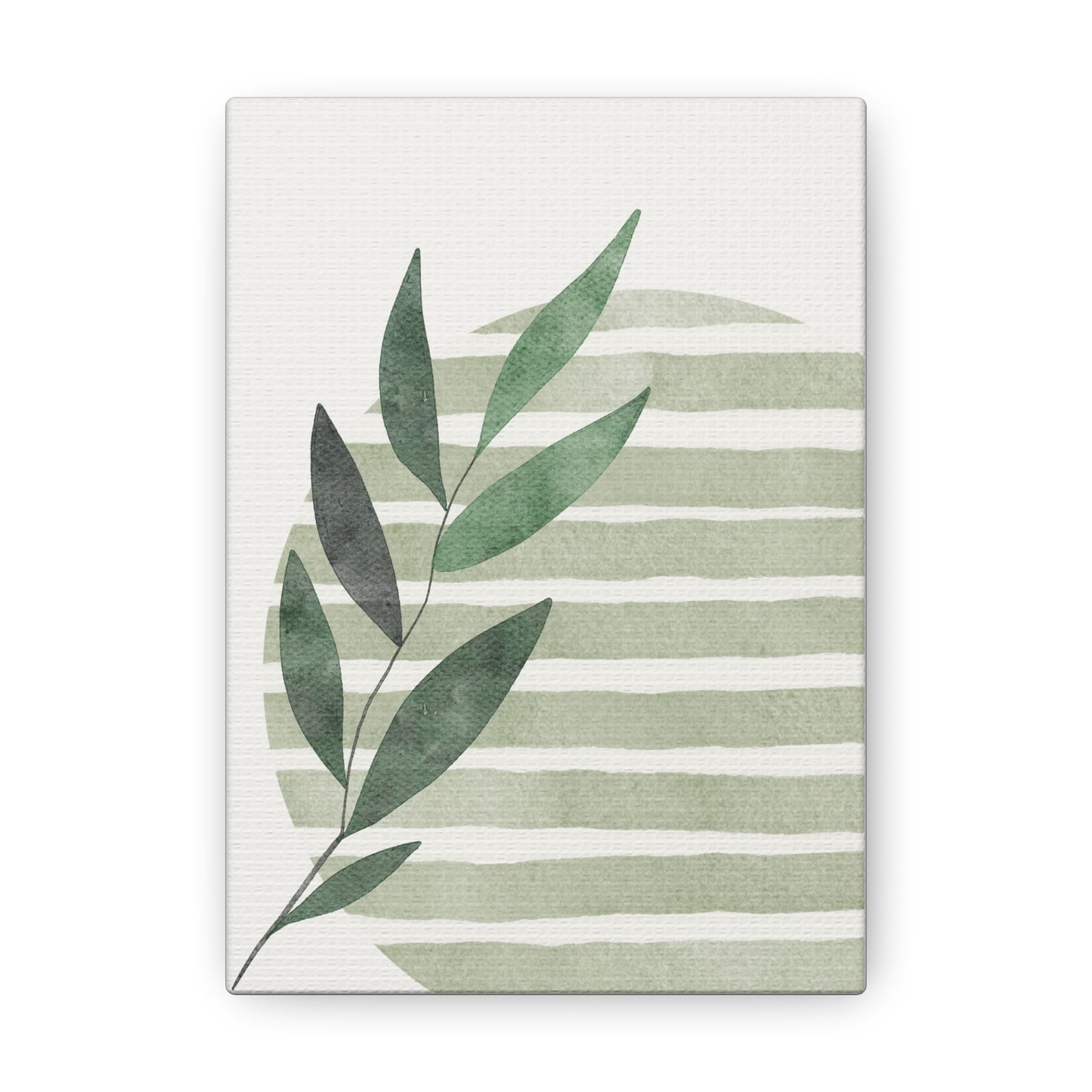 Grass Green Abstract Canvas