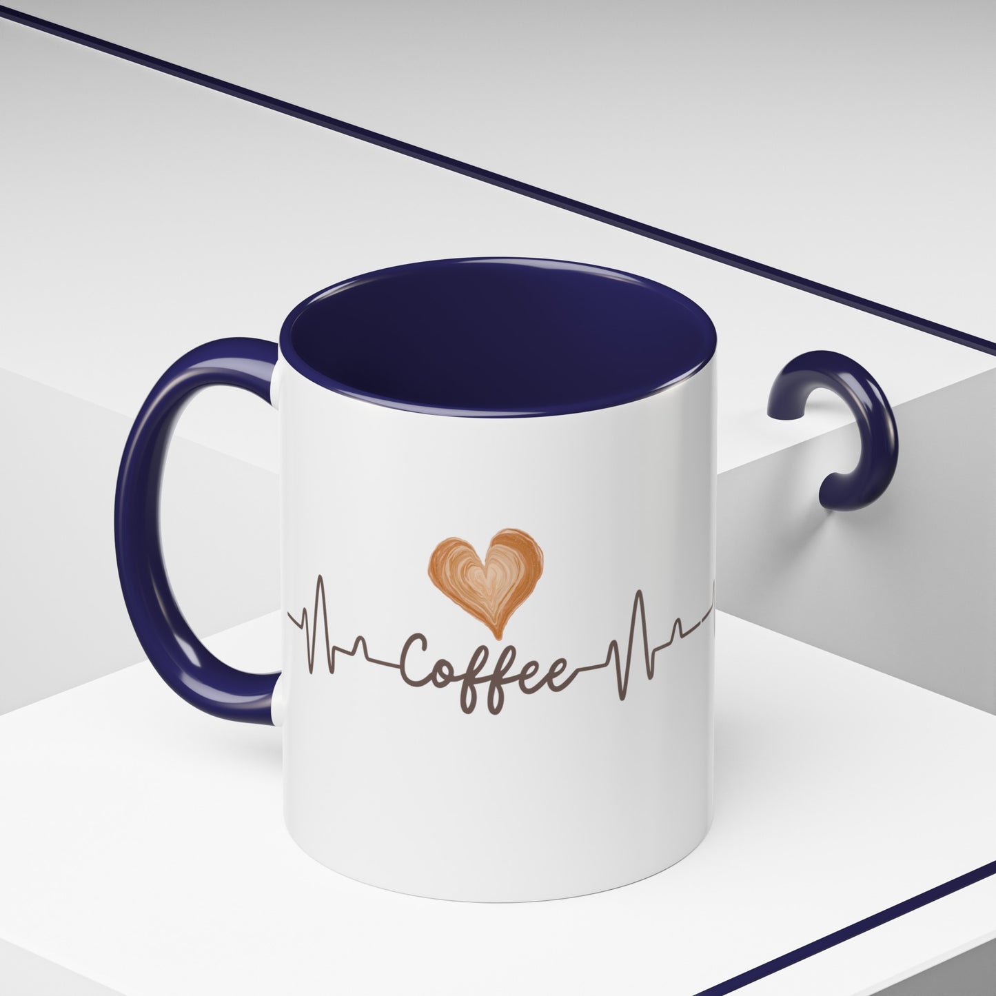 Coffee Heartbeat Mug, 11oz