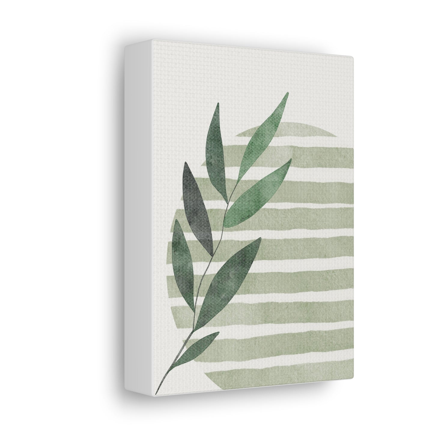 Grass Green Abstract Canvas