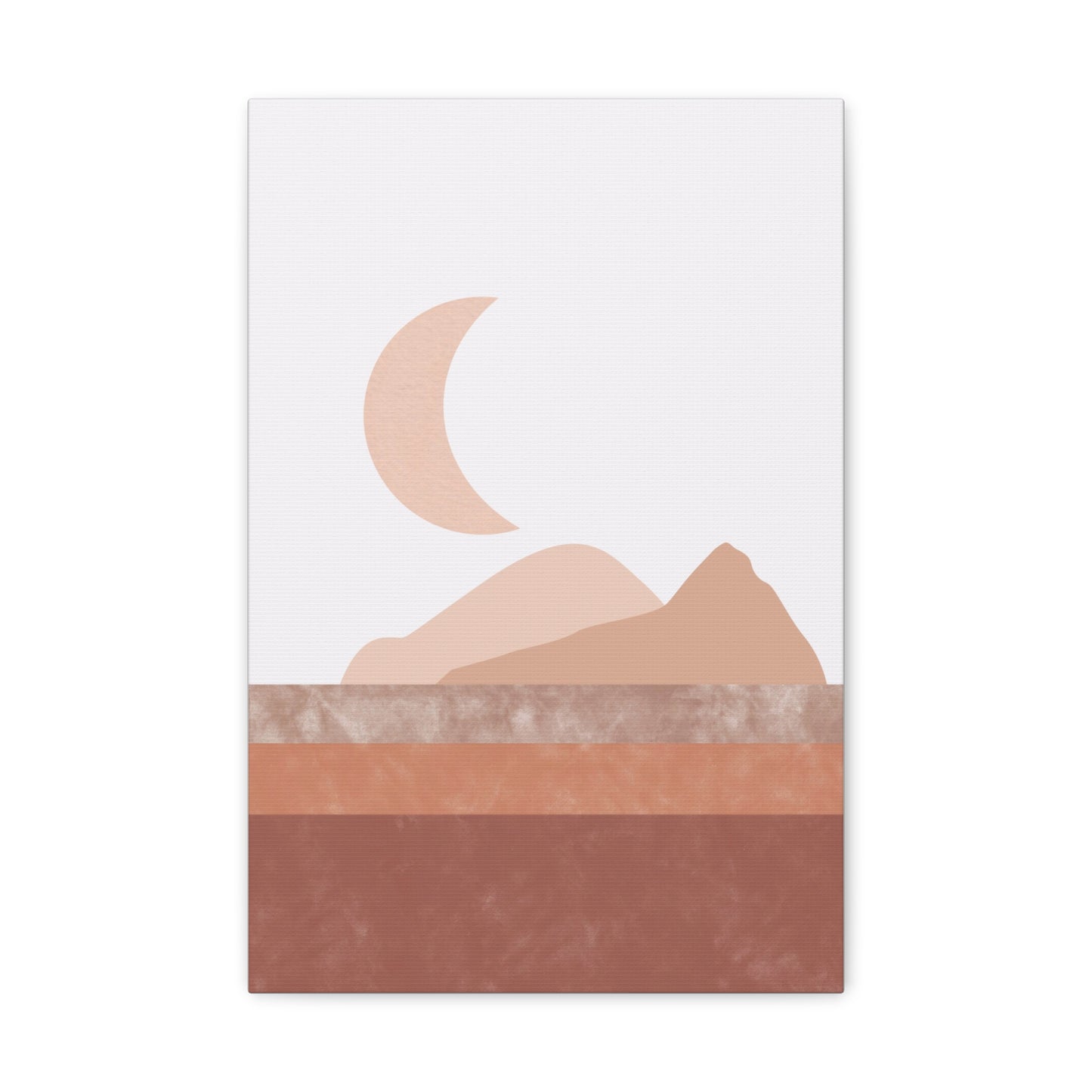 Moon And Mountains Canvas